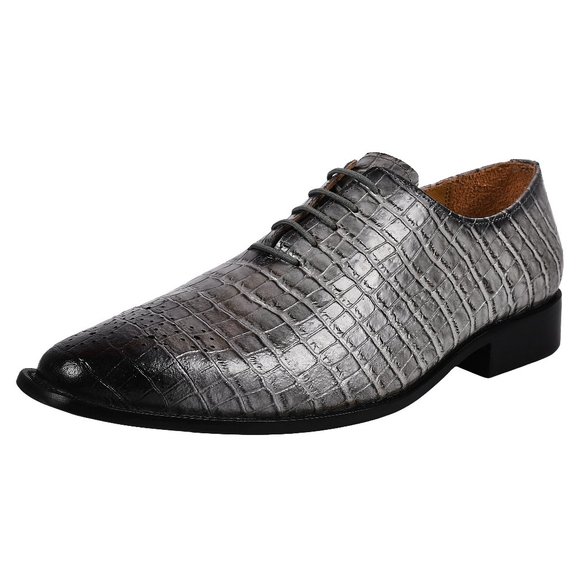 Leather Oxford Style Dress Shoes main image 7